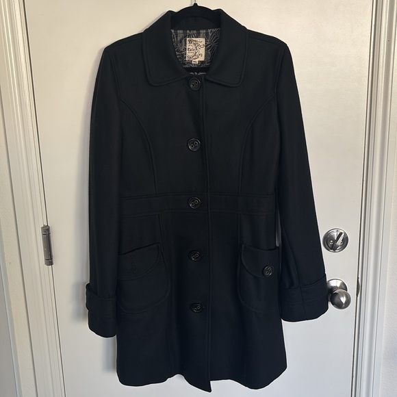 Tulle Black Wool Peacoat XL - Picture 2 of 10
